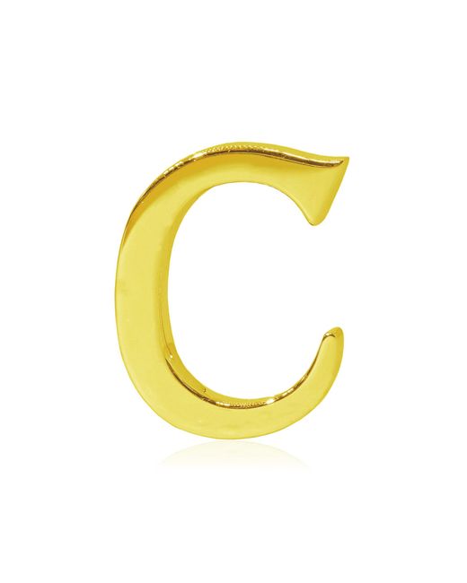 Ashna Mehta Yellow Alphabet 'C' 18K Bag Charm