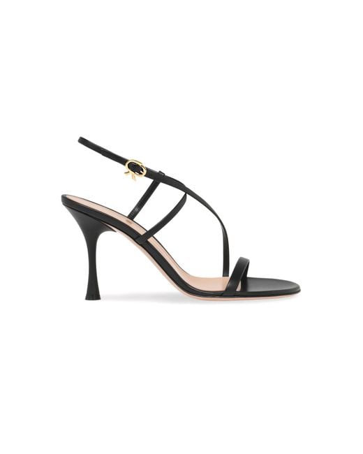Gianvito Rossi Metallic Ascent Leather Sandals