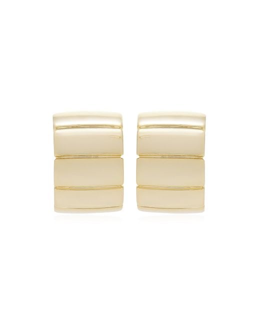 Mega Natural Tire 14K Vermeil Earrings