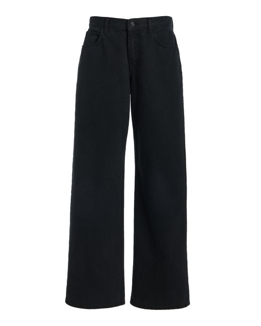 The Row Black Eglitta Rigid Low-Rise Straight-Leg Jeans
