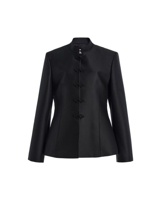 Rohe Black Hourglass Wool Blazer