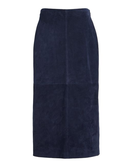 Jonathan Simkhai Blue Raven Midi Pencil Skirt