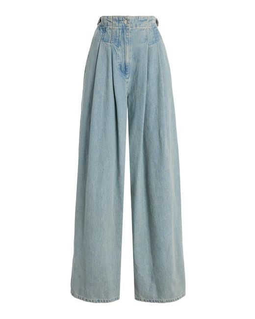 Merlette Blue Tribeca Rigid High-Rise Barrel Jeans