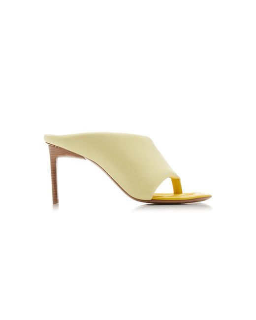 Jacquemus Yellow Limone Leather Mules
