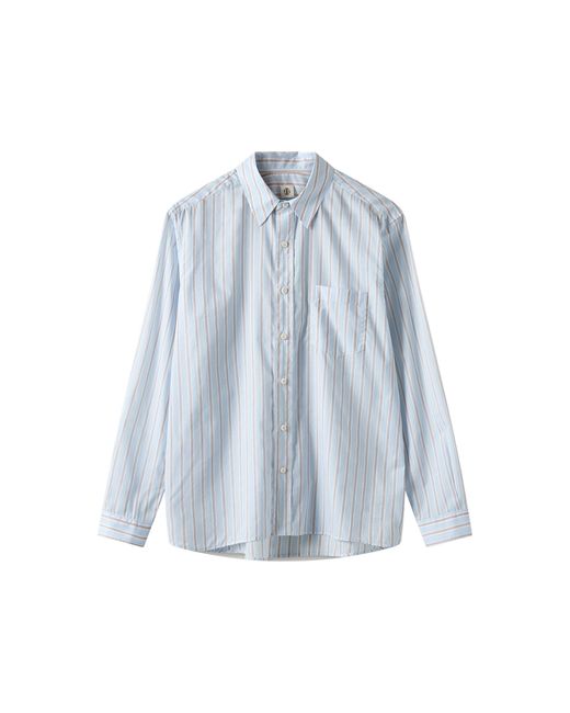 THE GARMENT Blue Mallory Sheer Cotton Shirt