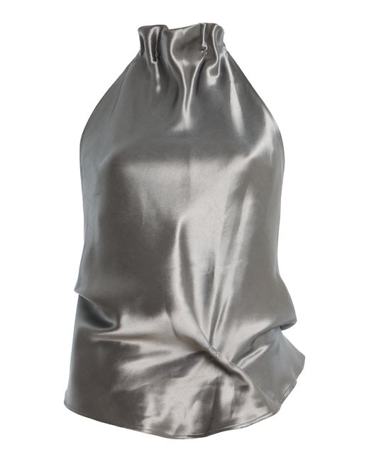 Paris Georgia Gray Coco Satin Top