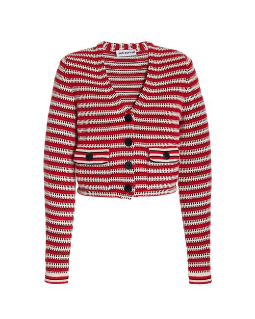 Gamden Striped Cotton Cardigan