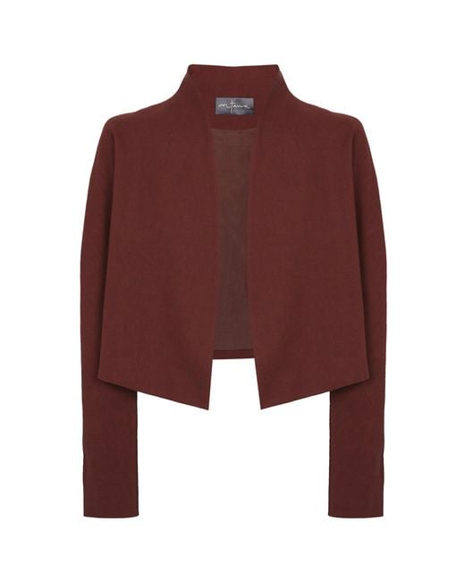 Cortana Red Rodeo Linen-Wool Jacket
