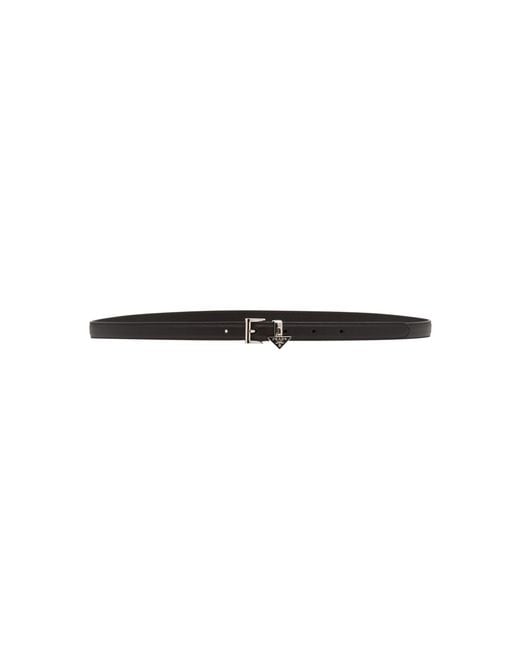 Prada Black Saffiano Leather Belt