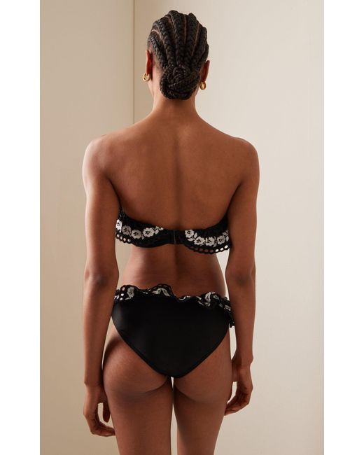 Sea Black Katya Ruffled Bikini Top