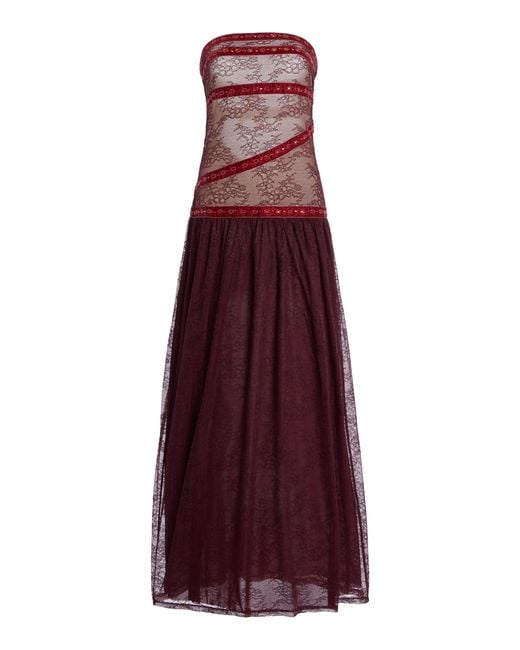 Fait Par Foutch Purple Exclusive Colette Lace Dress