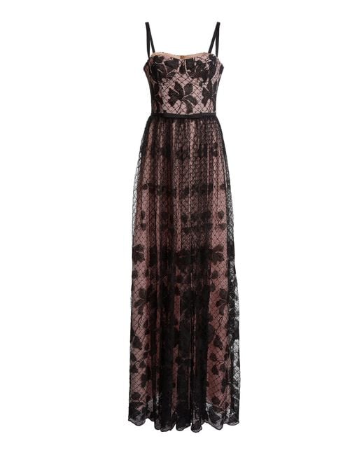 Giambattista Valli Black Embroidered Tulle Gown