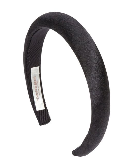 Jennifer Behr Black Tori Silk Headband
