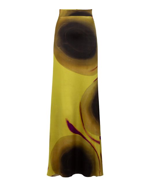 Silvia Tcherassi Multicolor Marisol Silk Maxi Skirt