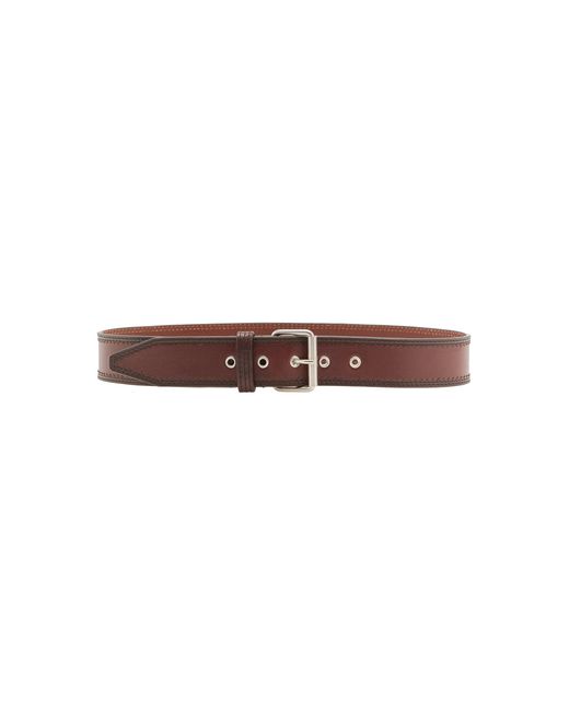 Dries Van Noten Brown Leather Belt
