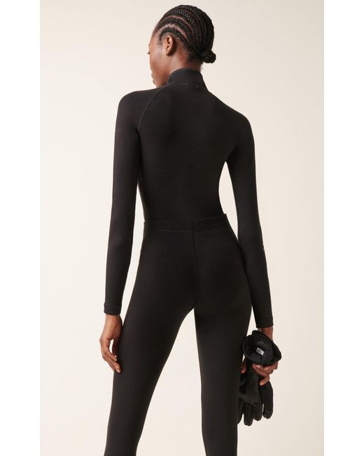 Balenciaga Black Half-zip Thermal Jersey Top
