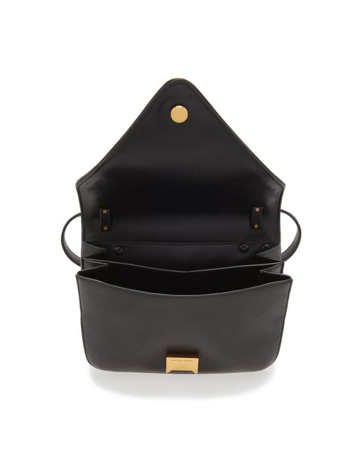 Bottega Veneta Black The Mount Small Leather Shoulder Bag
