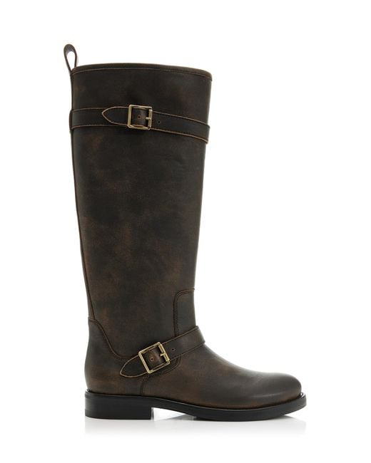 Jonathan Simkhai Black Noah Leather Knee Boots
