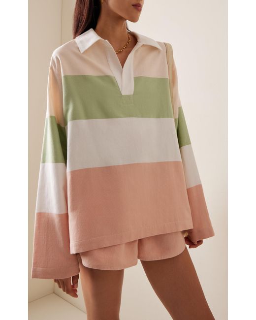Marrakshi Life Multicolor Exclusive Cotton-blend Polo Top