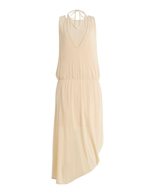 Lemaire Natural Double-Layer Draped Dress