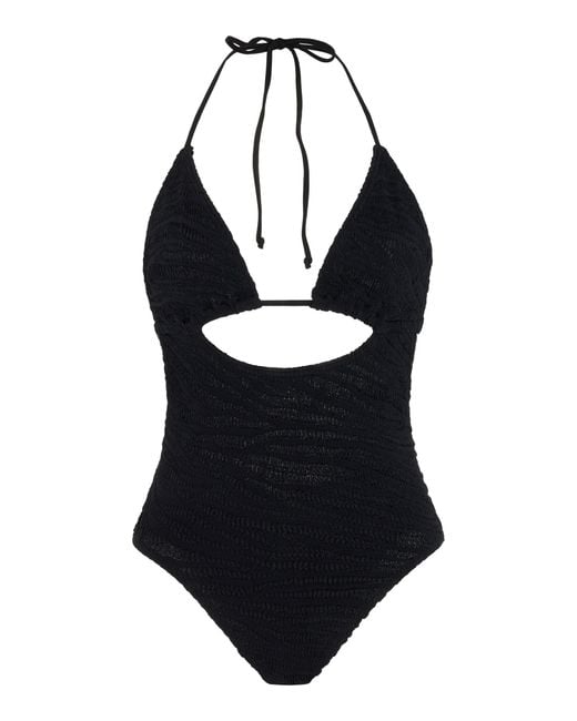 Bondeye Black X Georgia Fowler Fowler Cutout One-piece Swimsuit