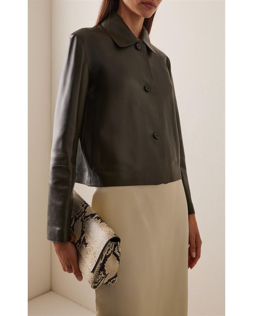 Arma Black Emy Leather Jacket