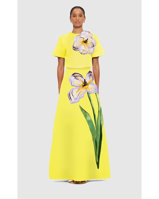 LEO LIN Yellow Indie Sleeve Top