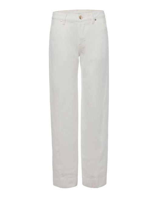 RÙADH White The Bijou Rigid Mid-Rise Straight-Leg Jeans