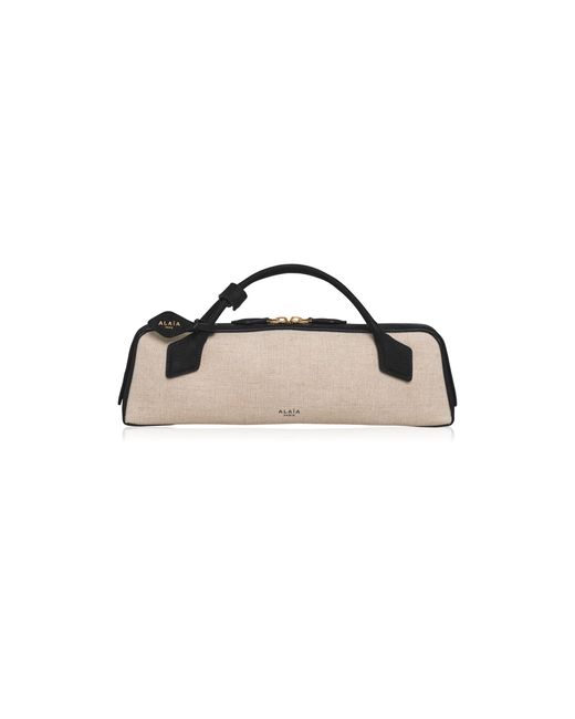 Alaïa Black Le Teckel Canvas Clutch