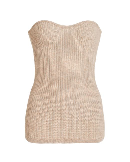 Isabel Marant Blaze Wool-cashmere Top in Brown | Lyst