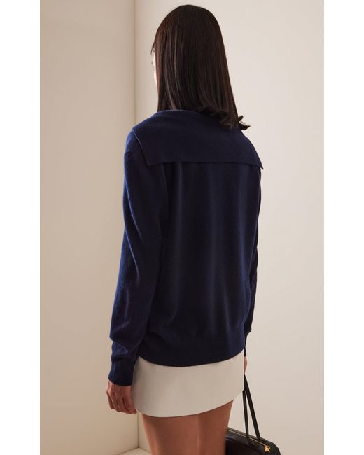 Lisa Yang Blue Surie Cashmere Sweater