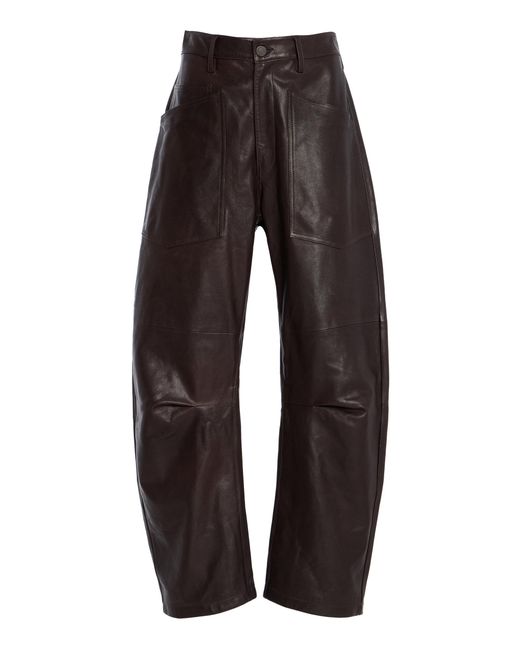 Nili Lotan Black Shon Leather Pants