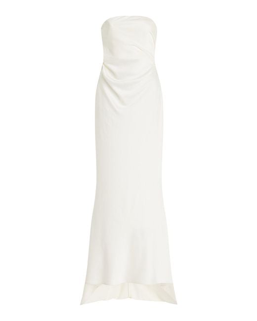 Significant Other White Lucile Strapless Gown
