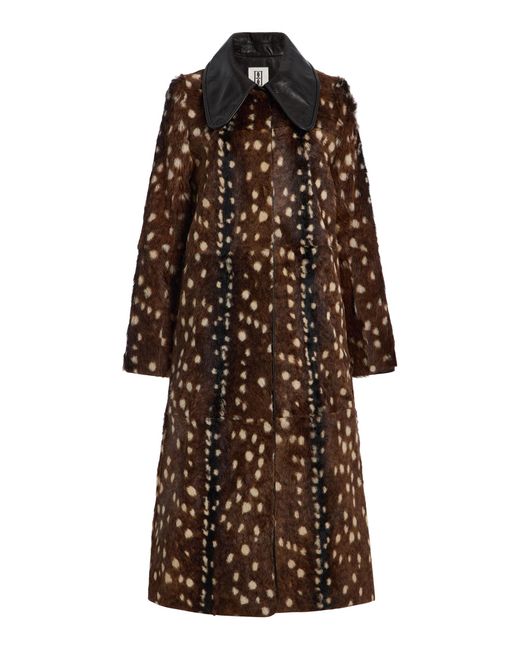 By Malene Birger Brown Printed Leather Deborah Coat