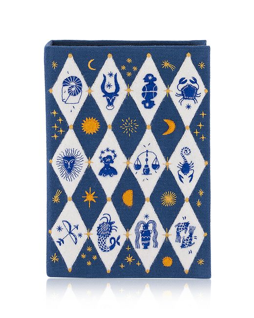 Olympia Le-Tan Blue Zodiac Signs Clutch