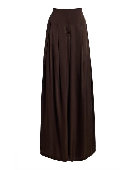 Twp Brown Drew High-Rise Wide-Leg Pants