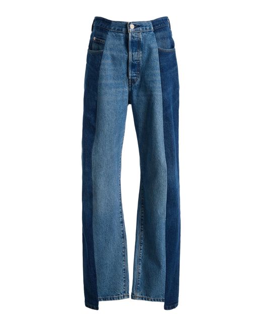 E.L.V. Denim Blue High-Rise Boyfriend Jeans