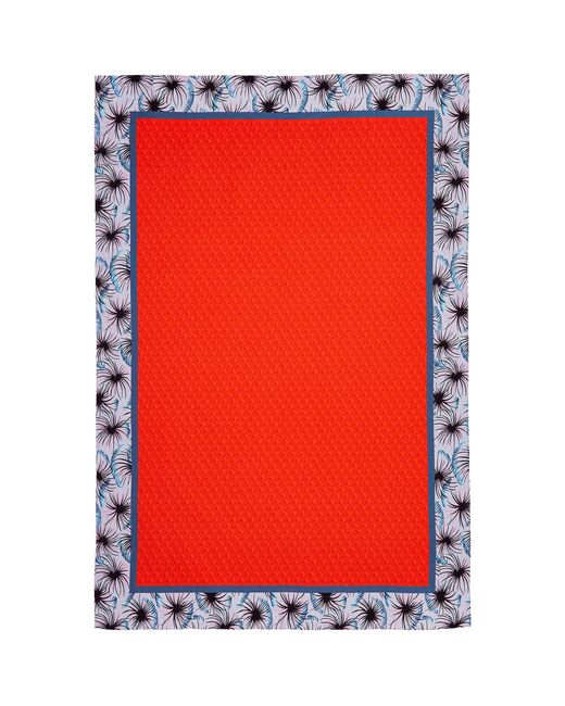 Dar Zéro Studio Red Exclusive Printed Silk Scarf
