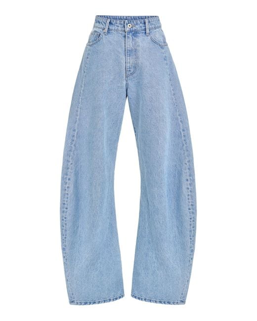 Source Unknown Blue Elsy Barrel-Leg Jeans