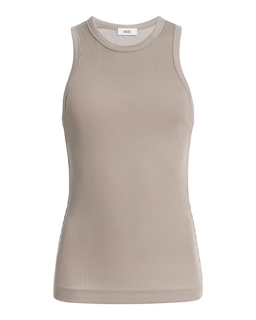 Agolde Brown Andre Knit Tank Top