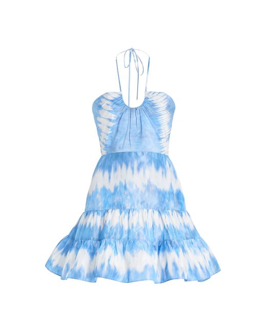 Alexis Blue Naim Tie-dye Mini Dress