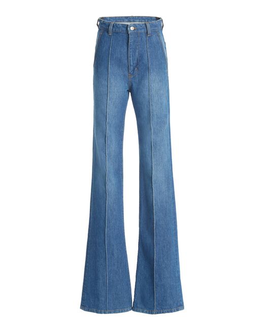 Victoria Beckham Blue Brigitte Straight-leg Denim Jeans
