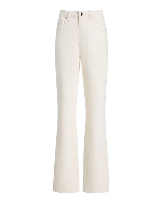 DL1961 White Cate Classic Straight Highluxe Jeans