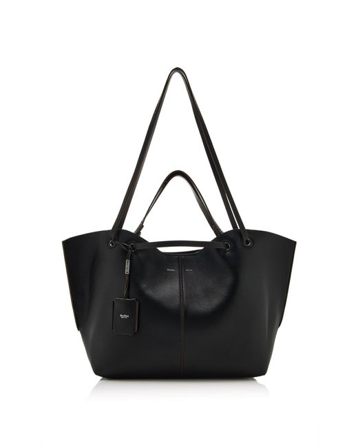 Max Mara Black Leather Shoppning Bag
