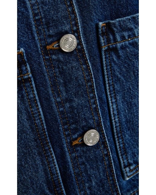 FRAME Blue The Patch Pocket Denim Jacket