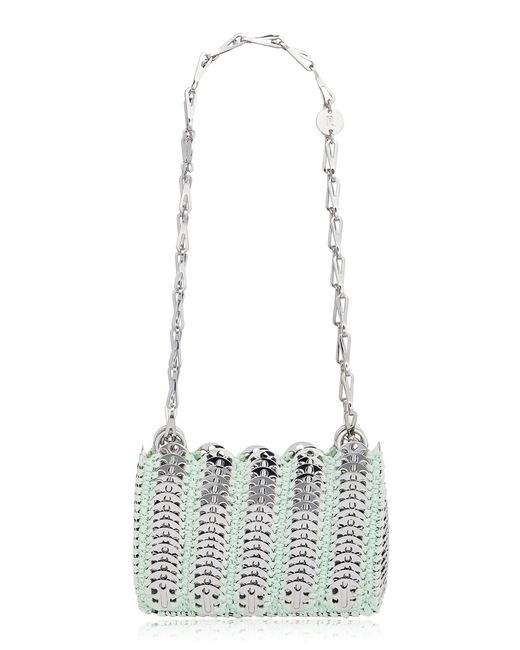 Rabanne White 1969 Nano Knit Shoulder Bag