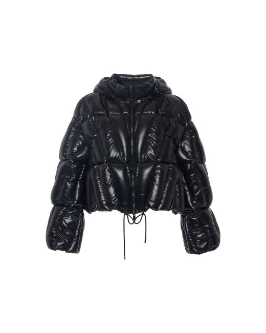 Valentino Shell Puffer Jacket in Black - Lyst