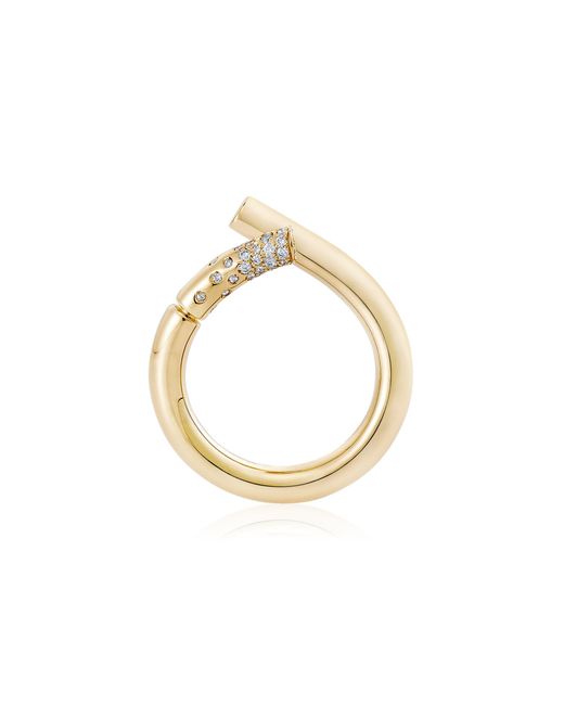 Tabayer Metallic Loop 18K Diamond Ring