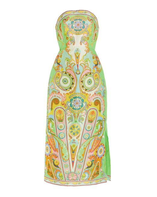 ALÉMAIS Yellow Pinball Bodice Dress