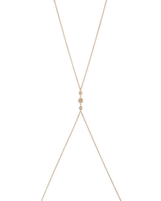 Jacquie Aiche Blue Sophia 14K Diamond Bodychain